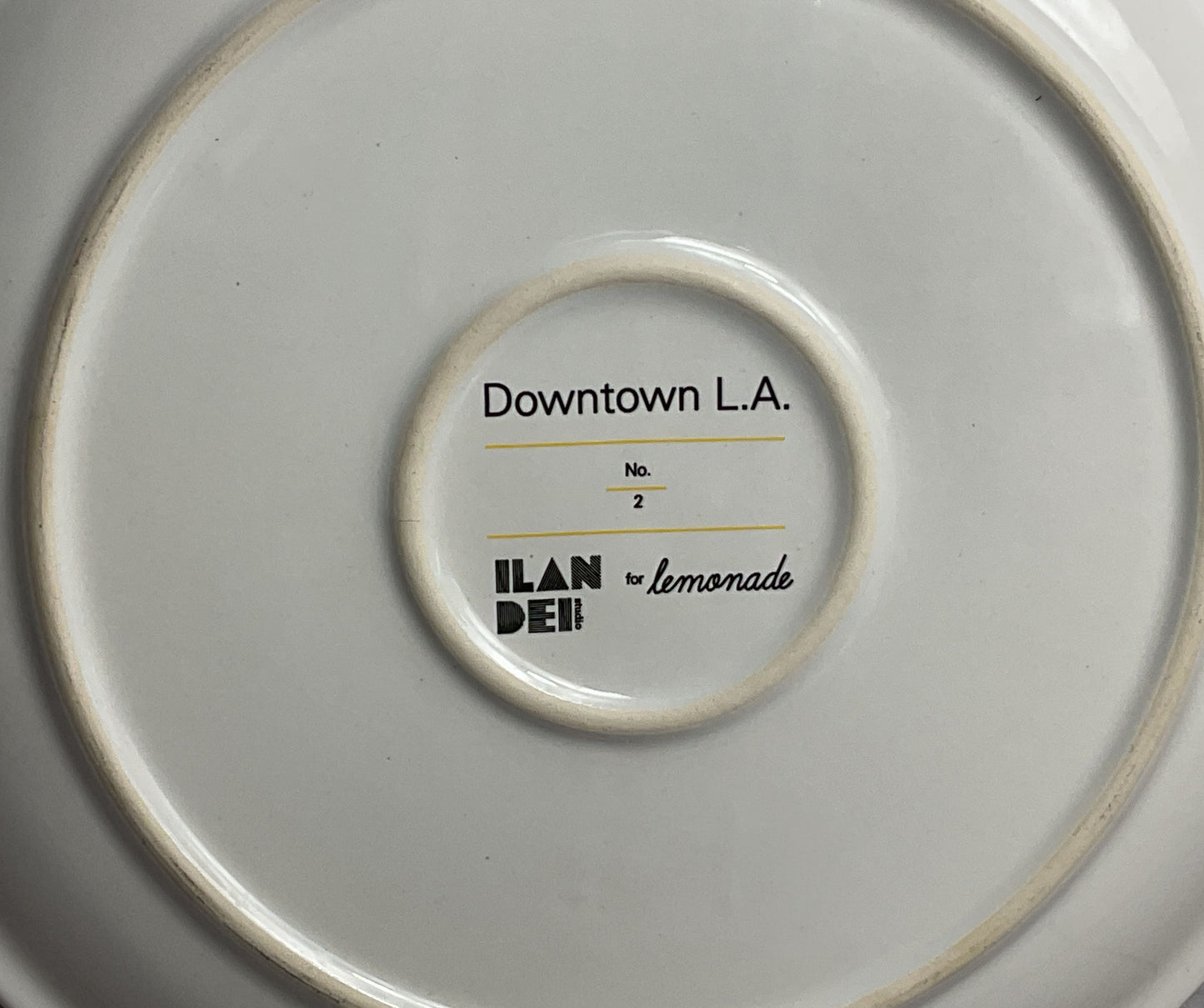 Ilan Dei for Lemonade LA Landmarks Disney Concert Hall 11" Plate Multicolor