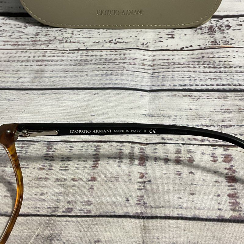 Giorgio Armani AR 7074 Eyeglass 5562 Matte Light Brown Stripe FRAMES ONLY