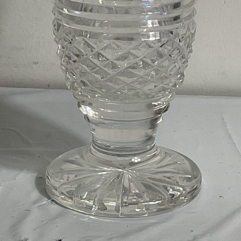 Vintage Waterford Crystal 7" Castle Top Georgian Strawberry Vase