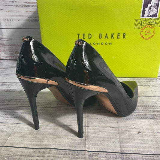 Ted Baker Izibela Black Patent Leather Heels Women's Size 5