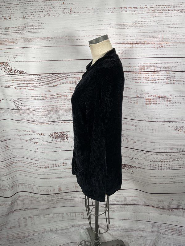 Margaret O'Leary Women's Rayon Black Buttoned Sweater Size L