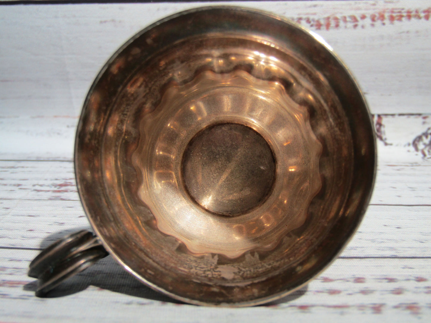 Vintage Eastern European Ornate Sterling Silver Demitasse Espresso Cup