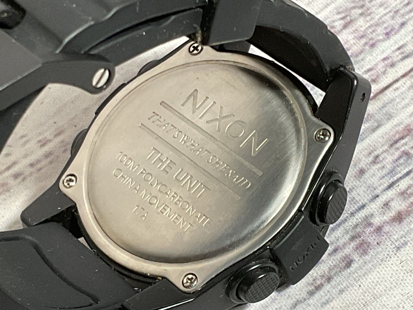 NIXON That's What She Said The Unit Men's Black Digital Watch -NEEDS BATTERY
