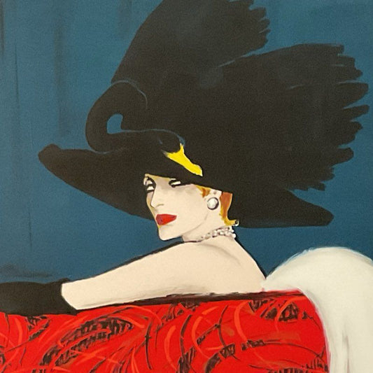 Signed & Numbered RENE GRUAU "Leda" Large Art Deco Litho- LOCAL PICKUP 90016