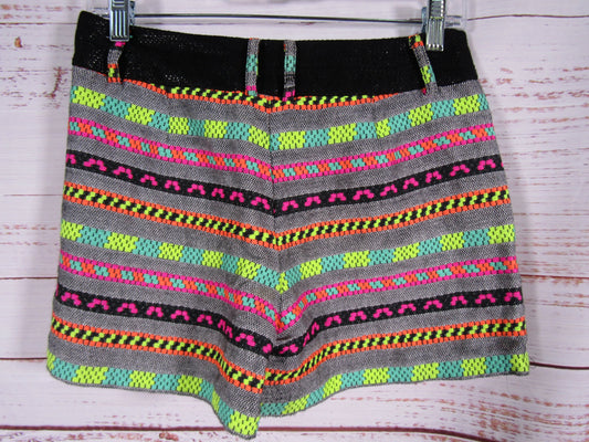 Milly Women's Multi-Color Cotton Blend Shorts Size 0