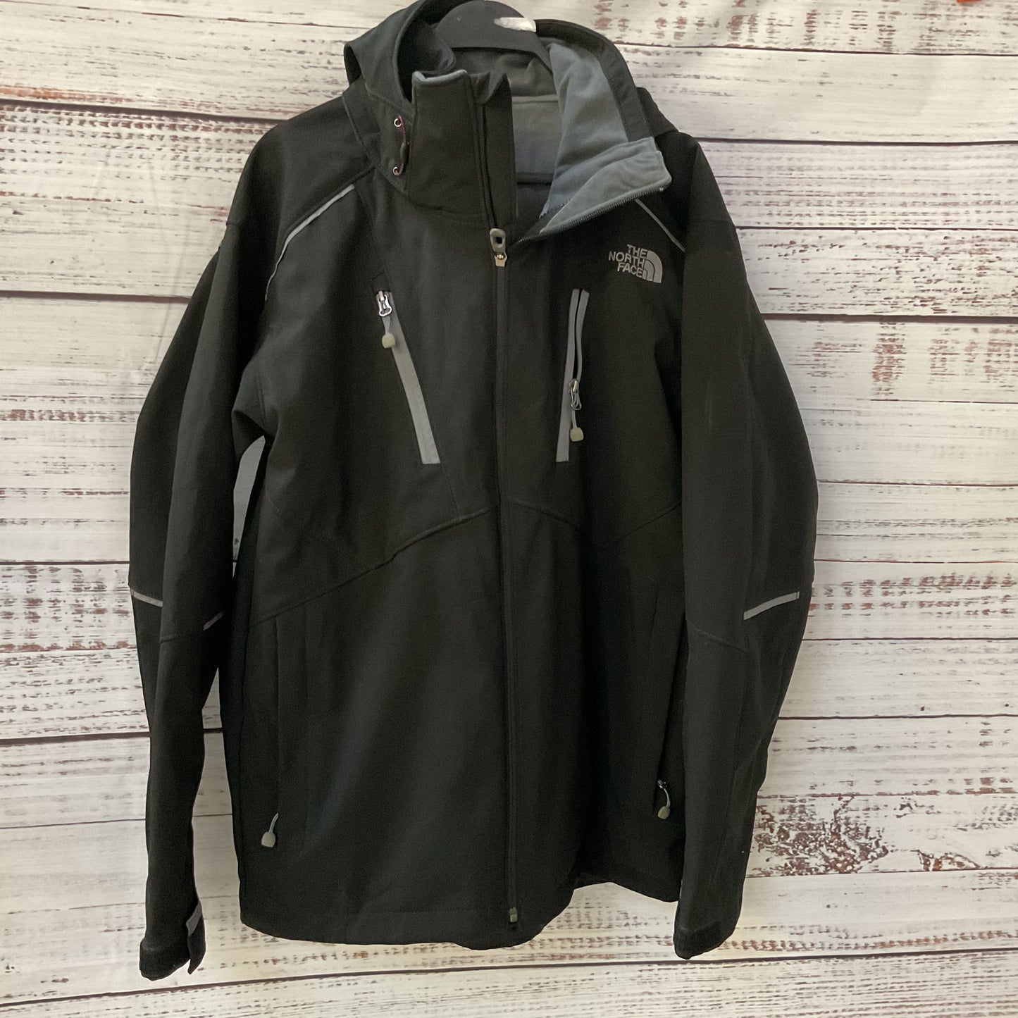 NORTH FACE Men's Black Hooded Coat/Jacket- SZ L