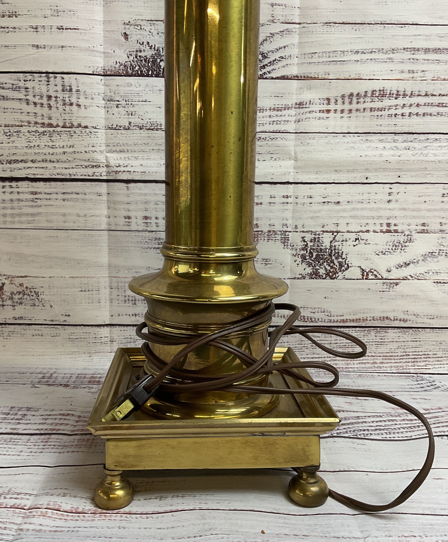 TESTED AND WORKING Westal Brass Art Deco Lamp