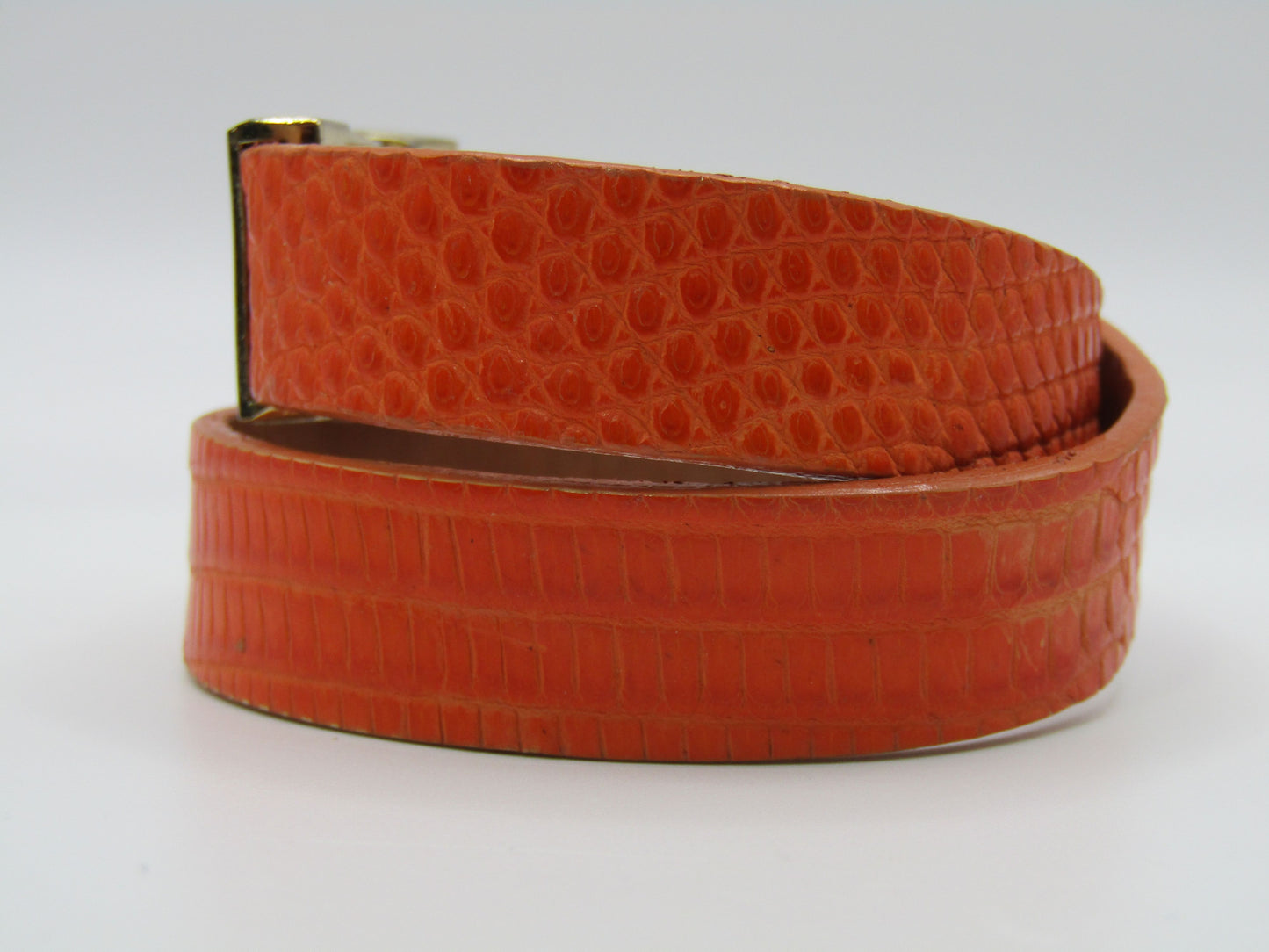 Leighelena Double Jigsaw Orange Lizard Bracelet Made in The U.S.A.