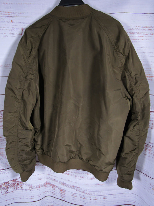 COS Men's Olive Drab Bomber Jacket Size XL
