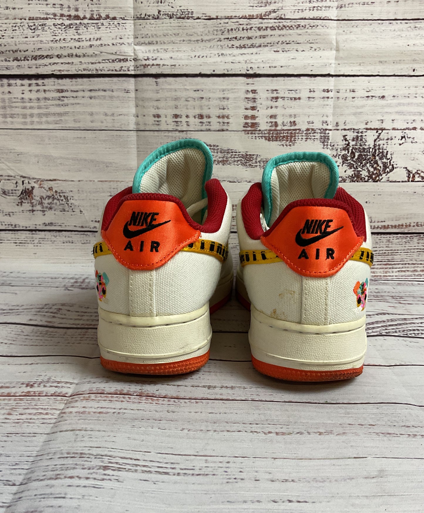 Nike Air Force 1 Low '07 LX Year of the Tiger White Athletic Shoe Women 7.5