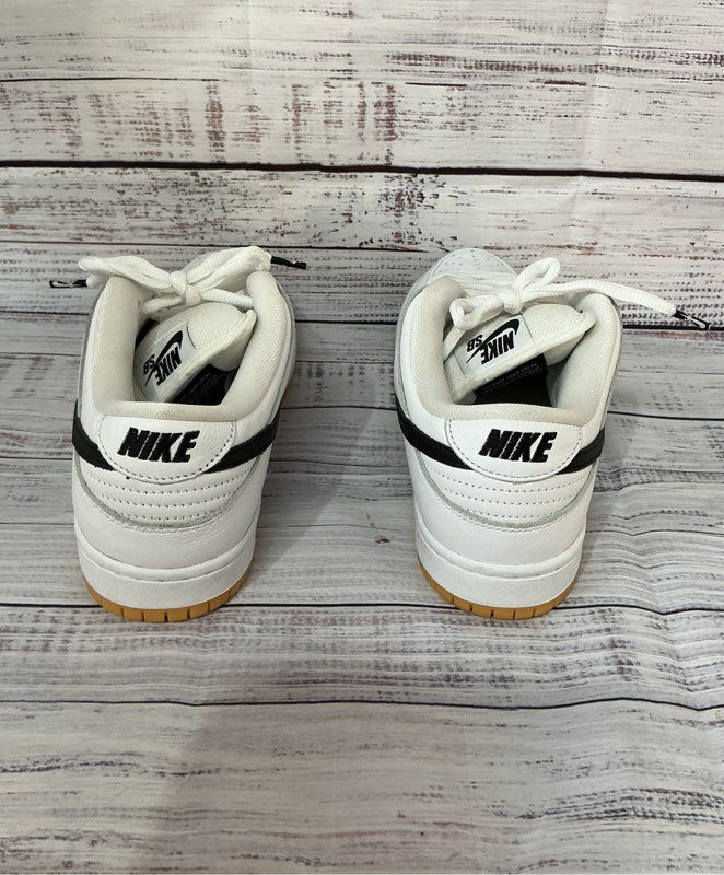 Men's Nike SB Dunk Low "White Gum" White Sneaker Size 8.5