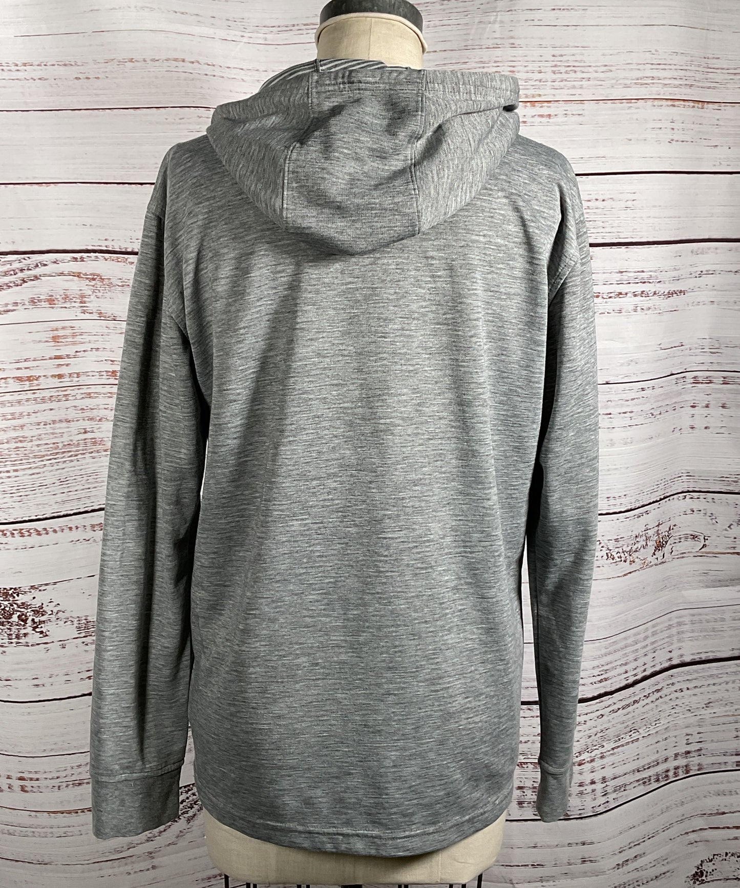Burton Dexter Hooded Long Sleeve Henley Gray L