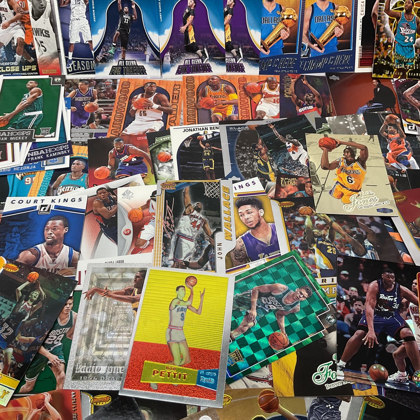 Panini Topps Upperdeck Fleer Basketball Metallic Holographic Trading Card 115pcs