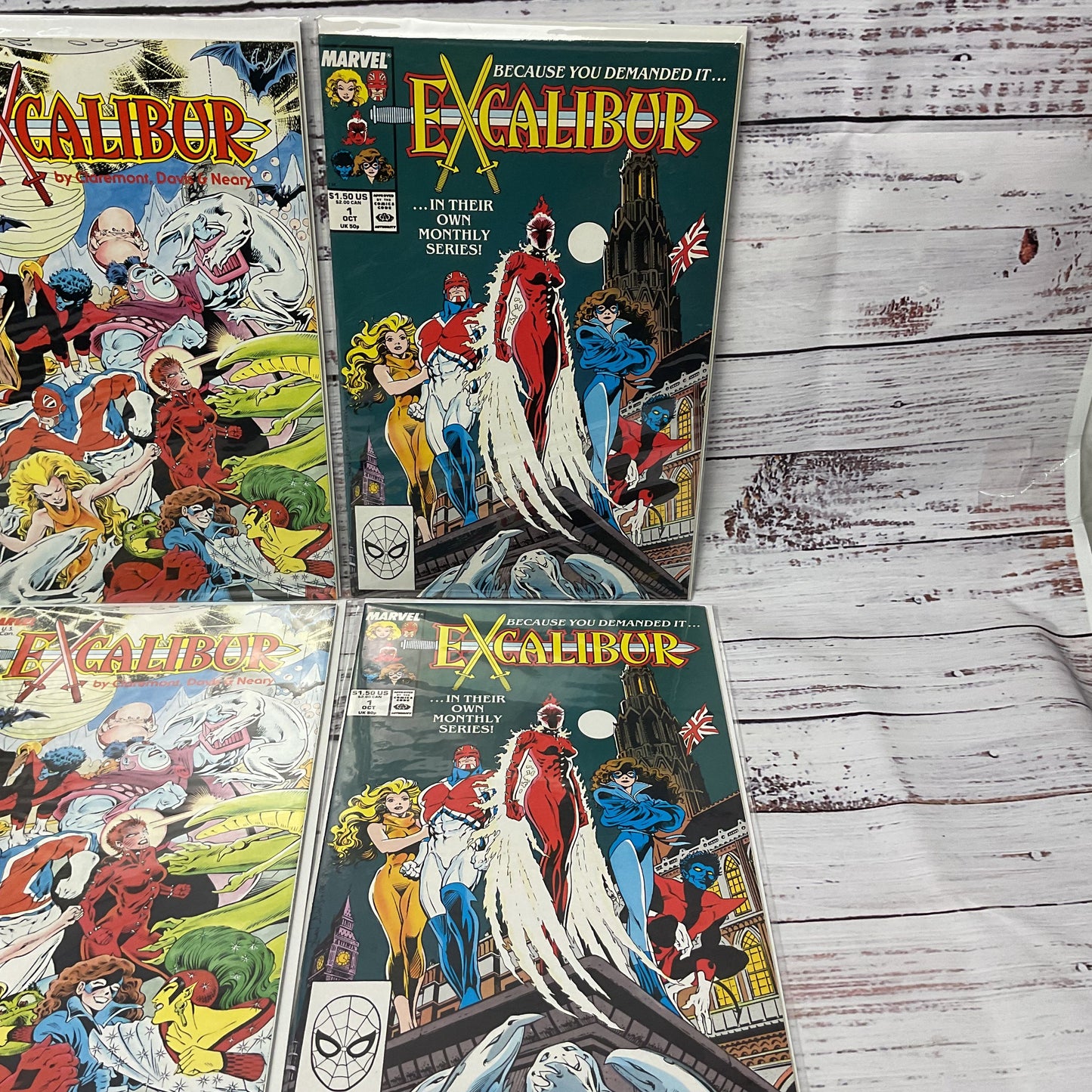 Excalibur Marvel Issue #1 (2 Copies), Special Edition #1 (2 Copies), Mojo Mayhem