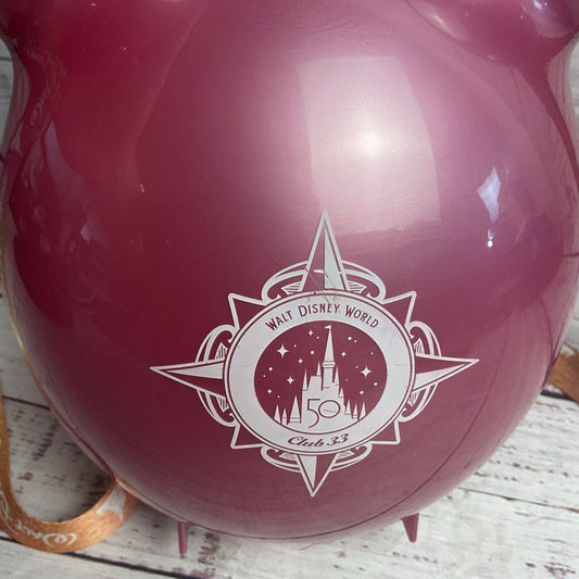 Walt Disney World Club 33 50th Anniversary Pink Mickey Balloon Popcorn Bucket