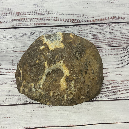 Polished Agate Geode Half Slice Green 4lb 5oz