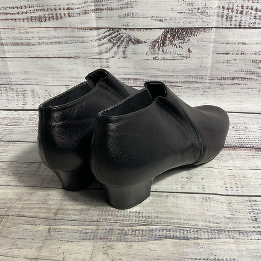 Supadance Black Leather Heeled Latin Dance Ankle Boots Men's Size 9.5 Shoes