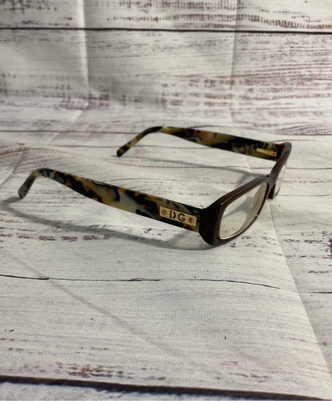Dolce & Gabbana Eyeglasses DG 3063 861 Brown/Gold Marbled Italy Frames Only