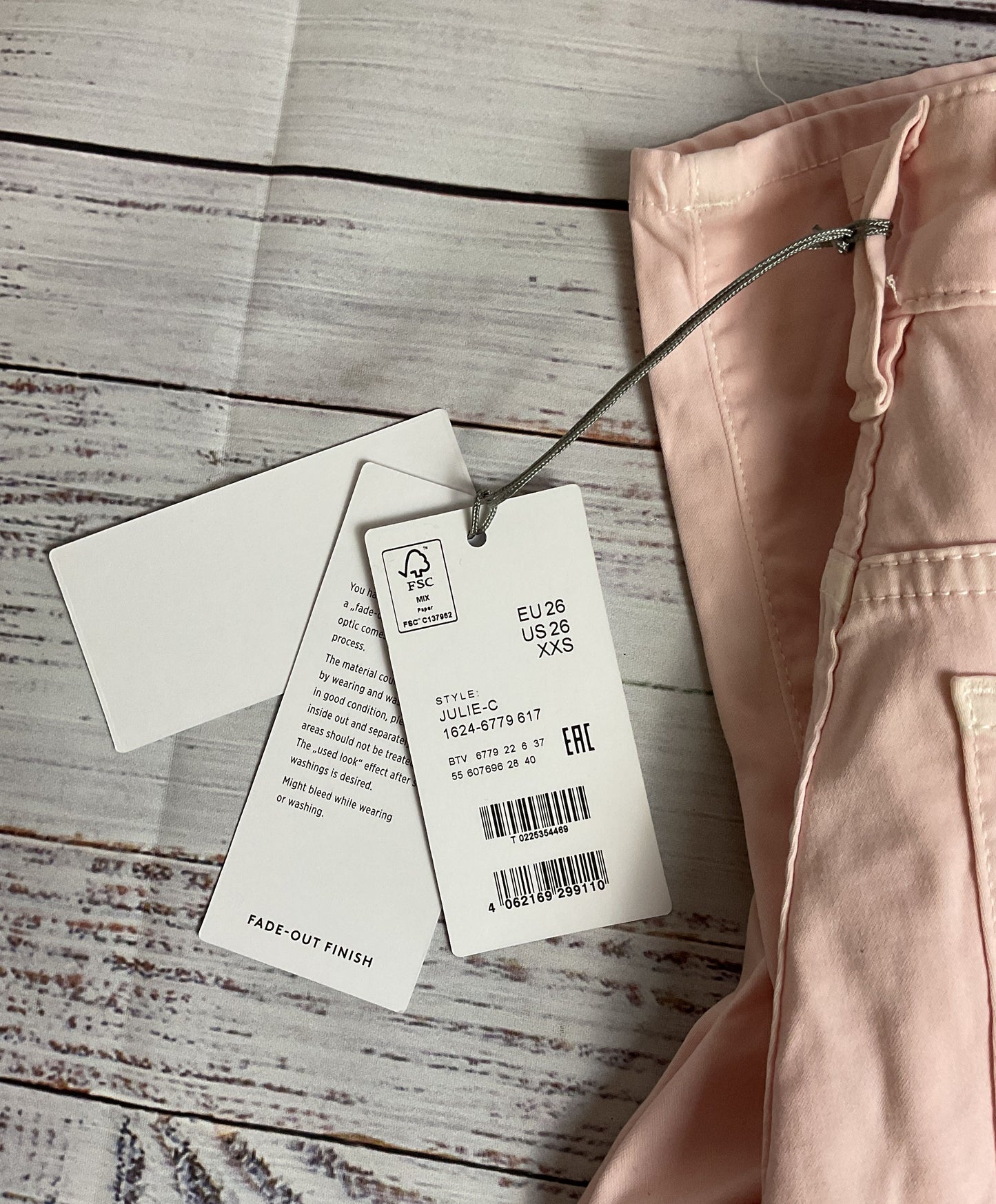 Bogner Pink Slim Fit High Rise Jeans - Size 26" NWT