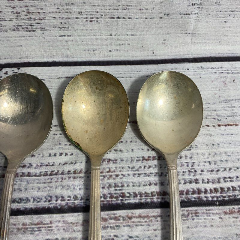 VTG. Oneida Community Coronation Silver Plate Flatware Set 5 Forks, 5 Spoons