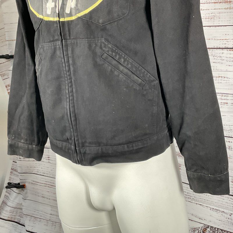 FTP ORANGE LABEL Men's Black "Hell On Earth" Denim Jacket- SZ S