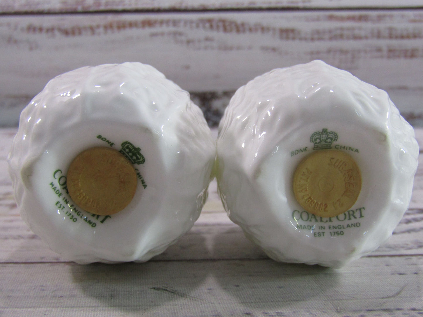 Coalport Countryware Cabbage Cup & Saucer, Dessert Plate, Salt & Pepper Shaker