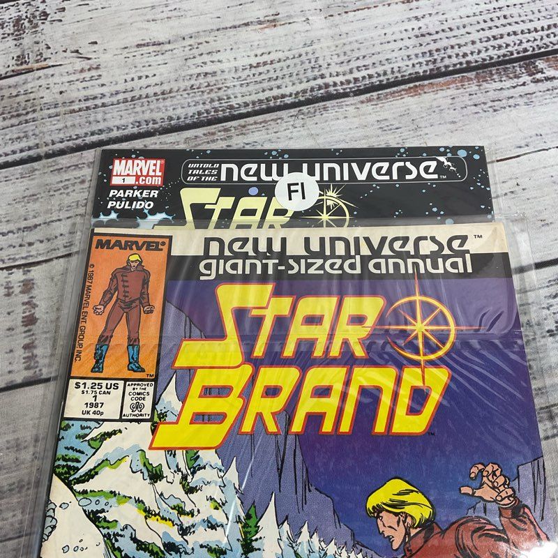 Lot Of 2 Star Brand #1 Comics Untold Tales 2006 Giant Sized Annual 1987