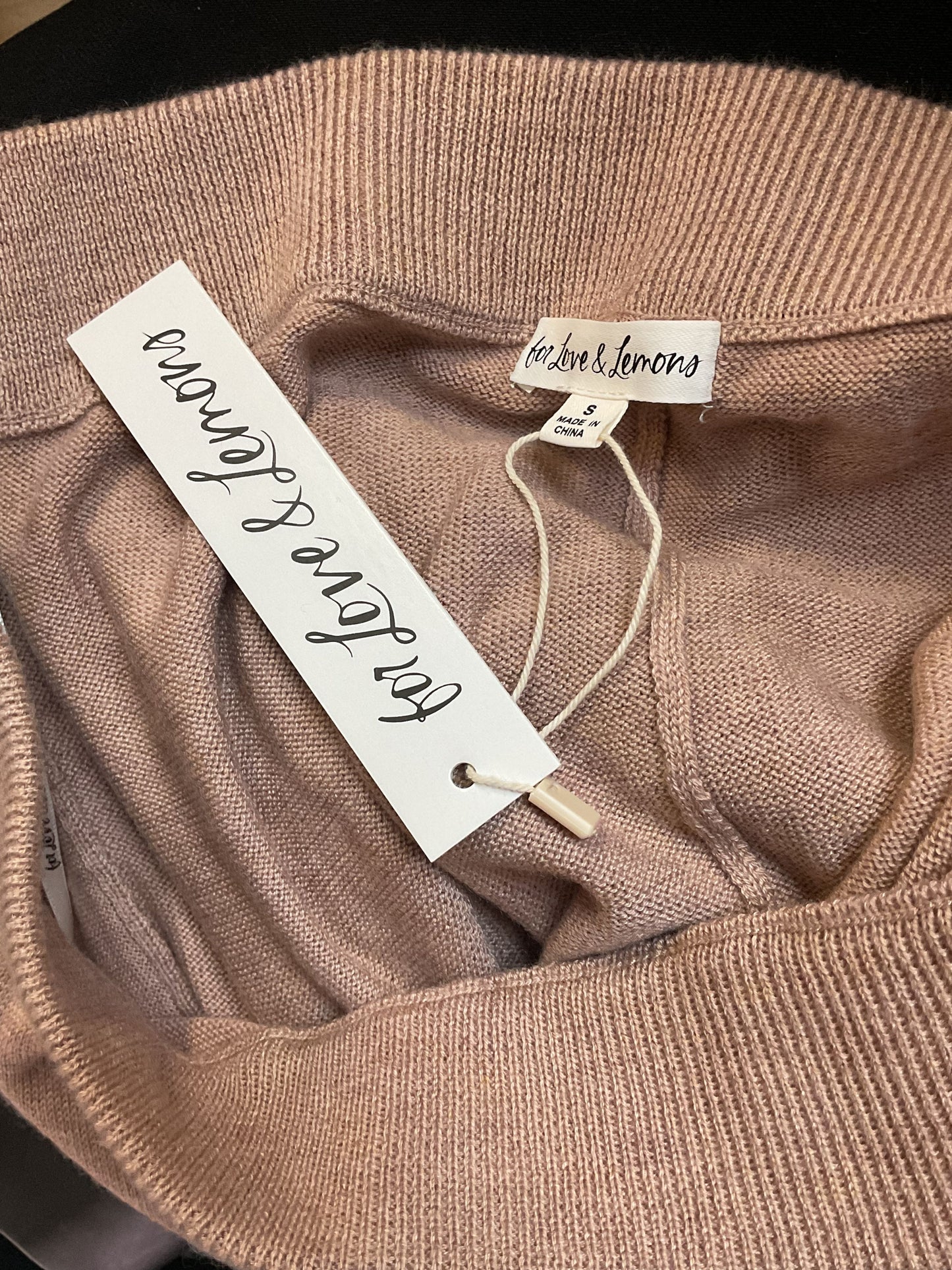 For Love and Lemons Brown Knit Shorts NWT - Size S
