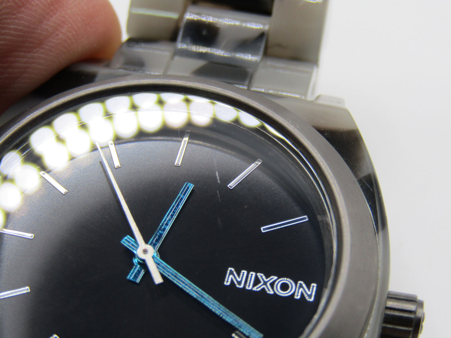 Nixon The Time Teller Acetate Men's Gray Tortoise Acetate Quartz Watch