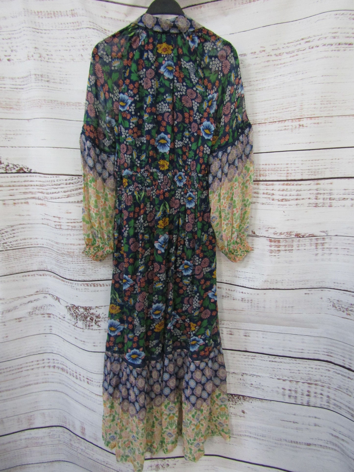 Maeve Ondine Women's Multi-Color Floral Long Sleeve Dress Size S