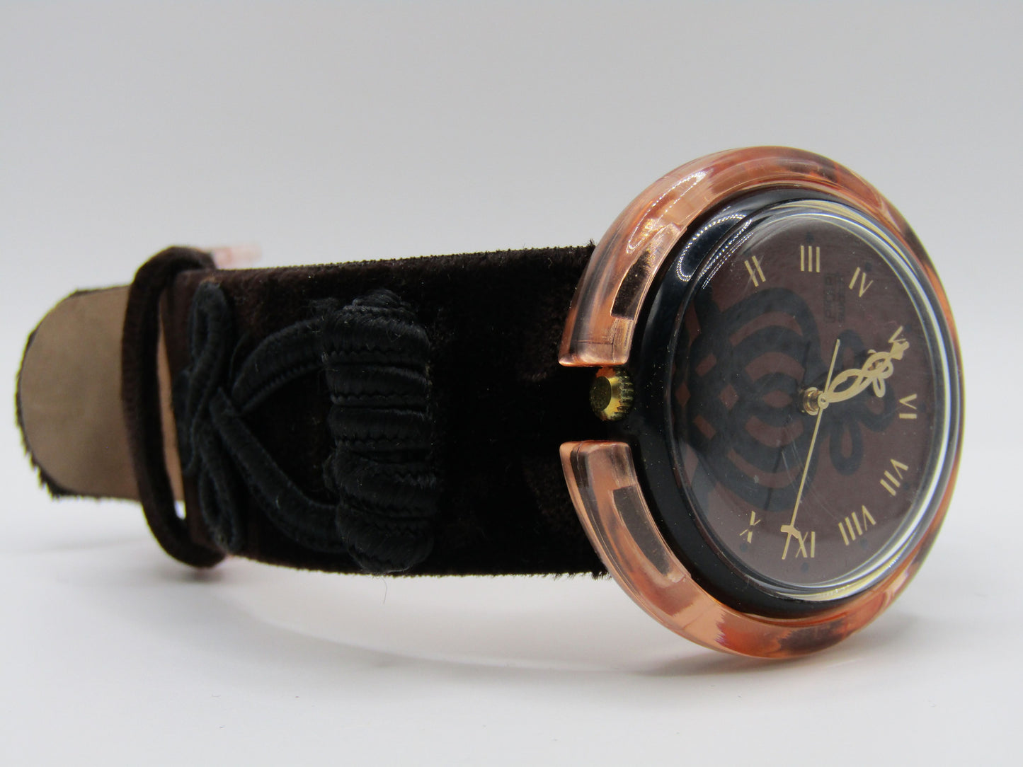 Vintage 1995 Swatch Midi Pop Smooth Velvet Quartz Watch PMB102