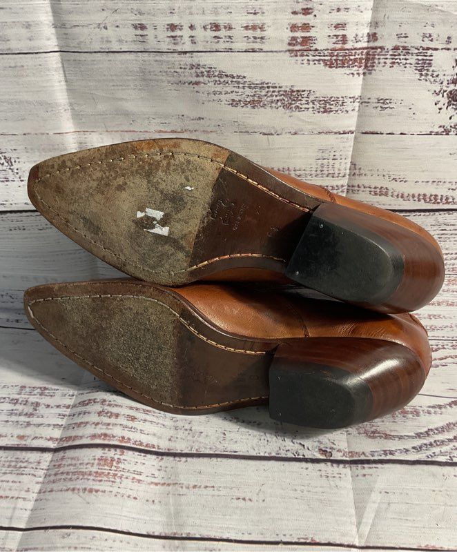 Guess By Georges Marciano Women's Brown Leather Ankle Booties Size 6.5B