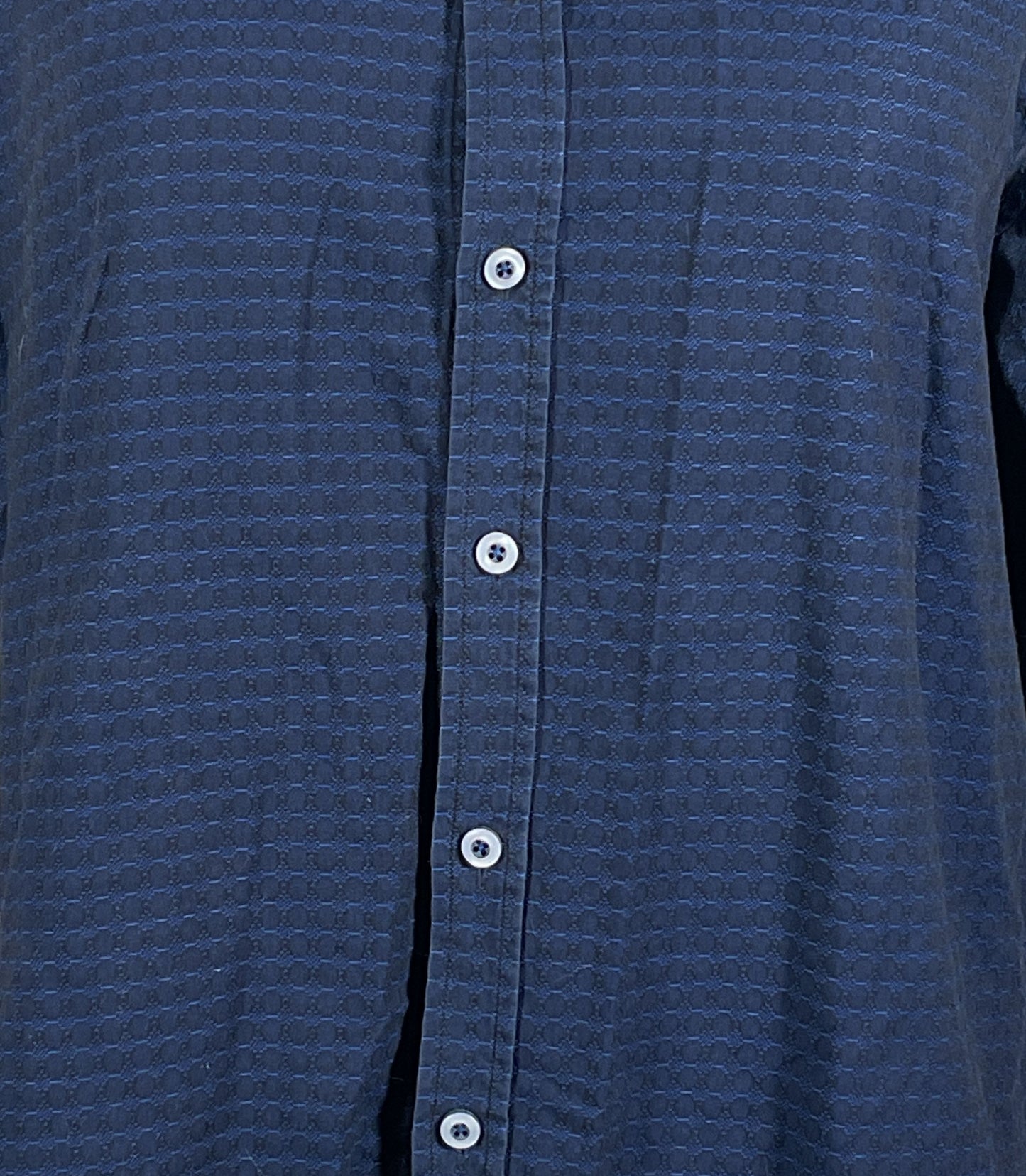 Robert Graham Classic Fit Long Sleeve Button Down Shirt Navy M