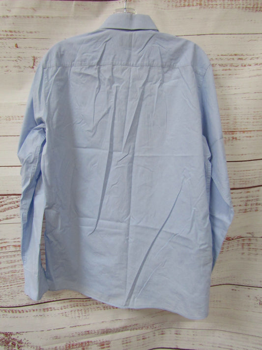 Hugo Boss Valerio Men's Blue Cotton Dress Shirt Size 15.5