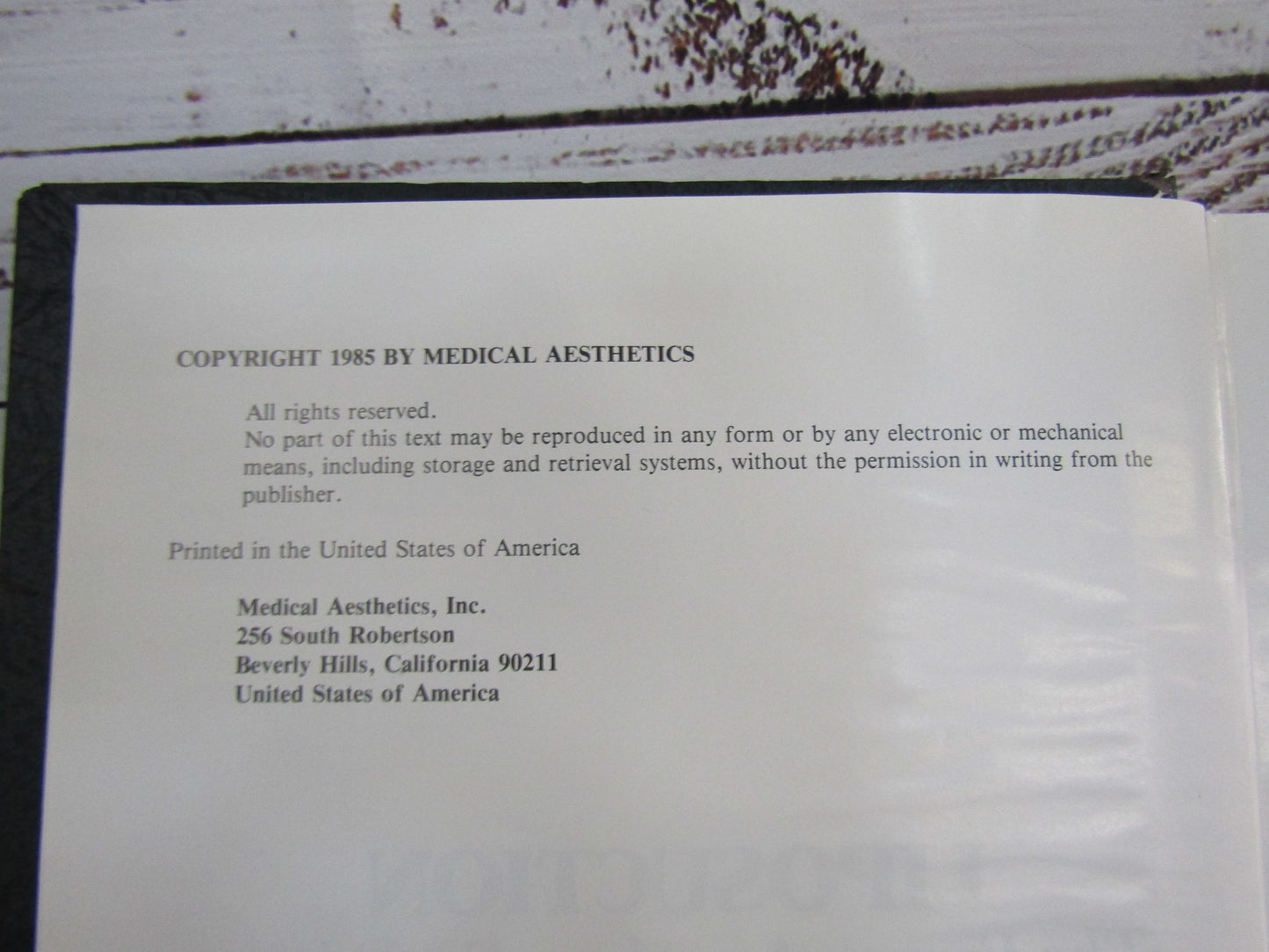 1985 Liposuction The Franco-American Experience by Illouz