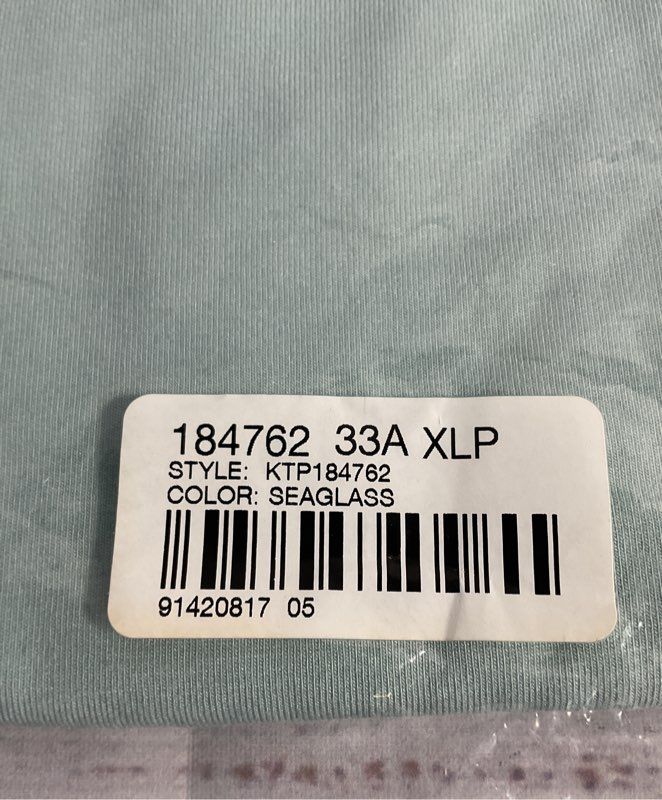 NWT Women's J Jill Luxe Supima V-Neck Easy Tee Seaglass Size XLP