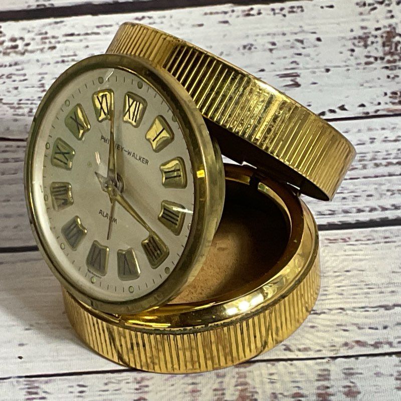 VTG. Phinney & Walker German Travel Table Clock
