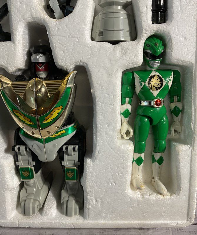 Dragonzord 2270 Mighty Morphin Power Rangers Green 1993 Signed Box Vintage