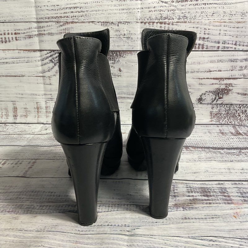 All Saints Sarris Black Leather Chelsea Boot Women's 7 US