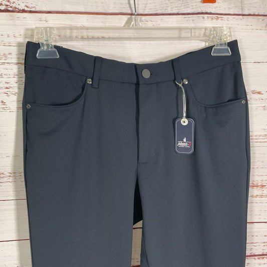 NWT Johnnie-O Momentum Stretch Knit Performance Slacks Navy Pants - Size 30x30