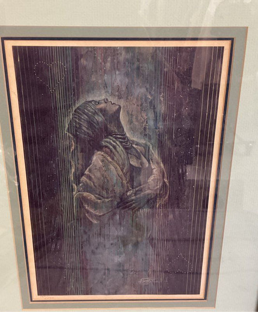 Limited Edition 160/300 Print by Unknown Artist Signed. Framed