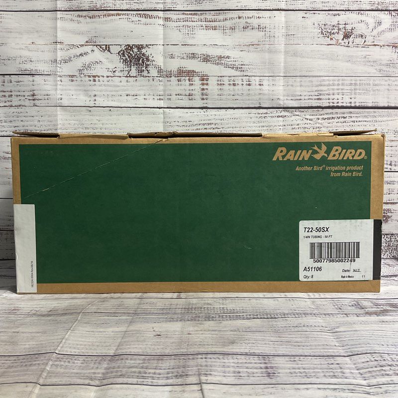 Rain Bird 1/4" Black Drip Irrigation Tubing 50" Rolls Box Of Eight (8)