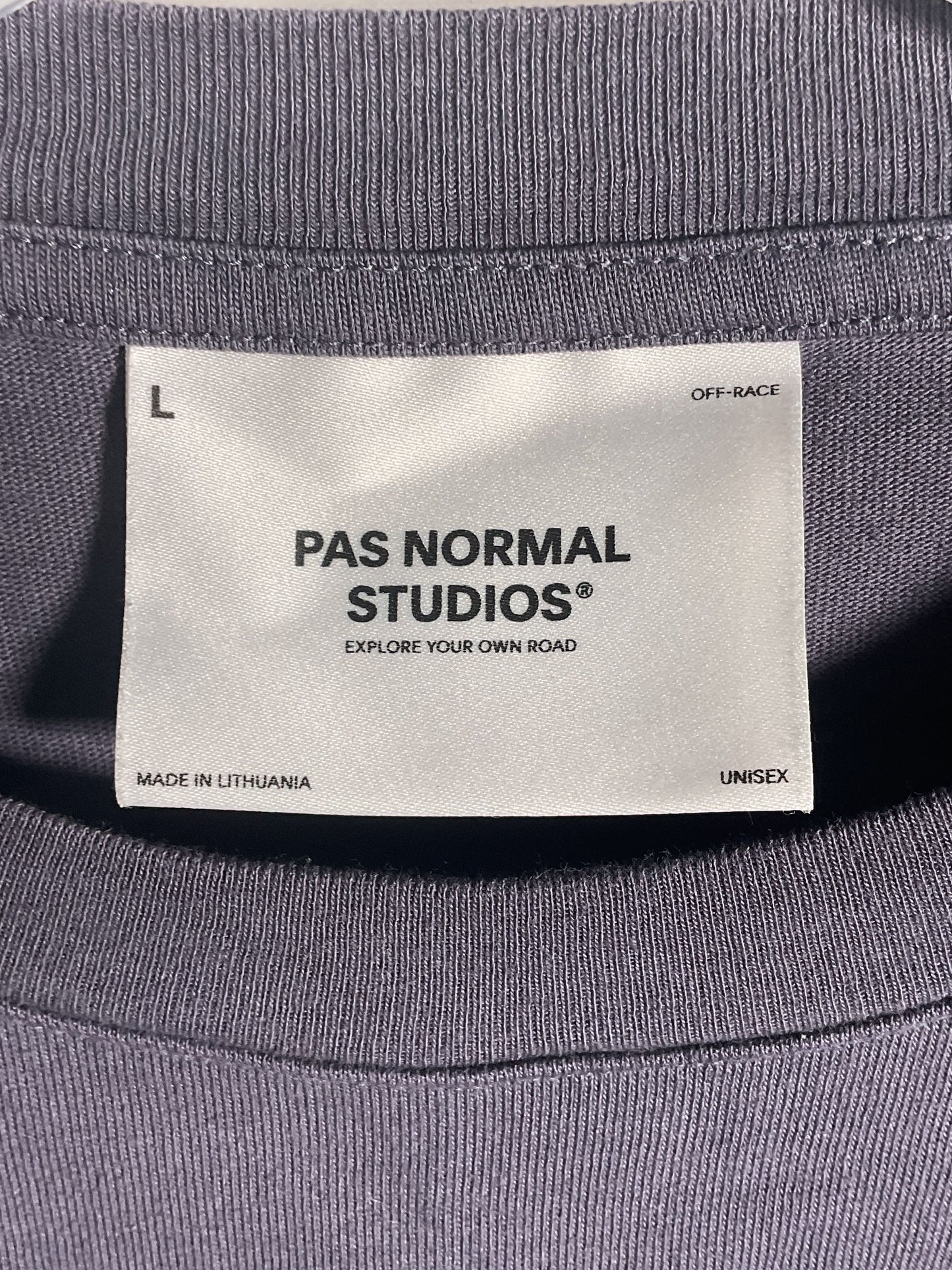 Pas Normal Studios Gray Off-Race Explore Your Own Road Long Sleeve - Unisex L