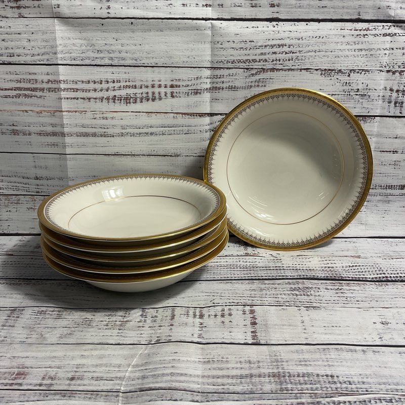 Lot Of 6 VTG. 1972 Noritake Edinburgh 7146 Japanese Porcelain 7" Cereal Bowls
