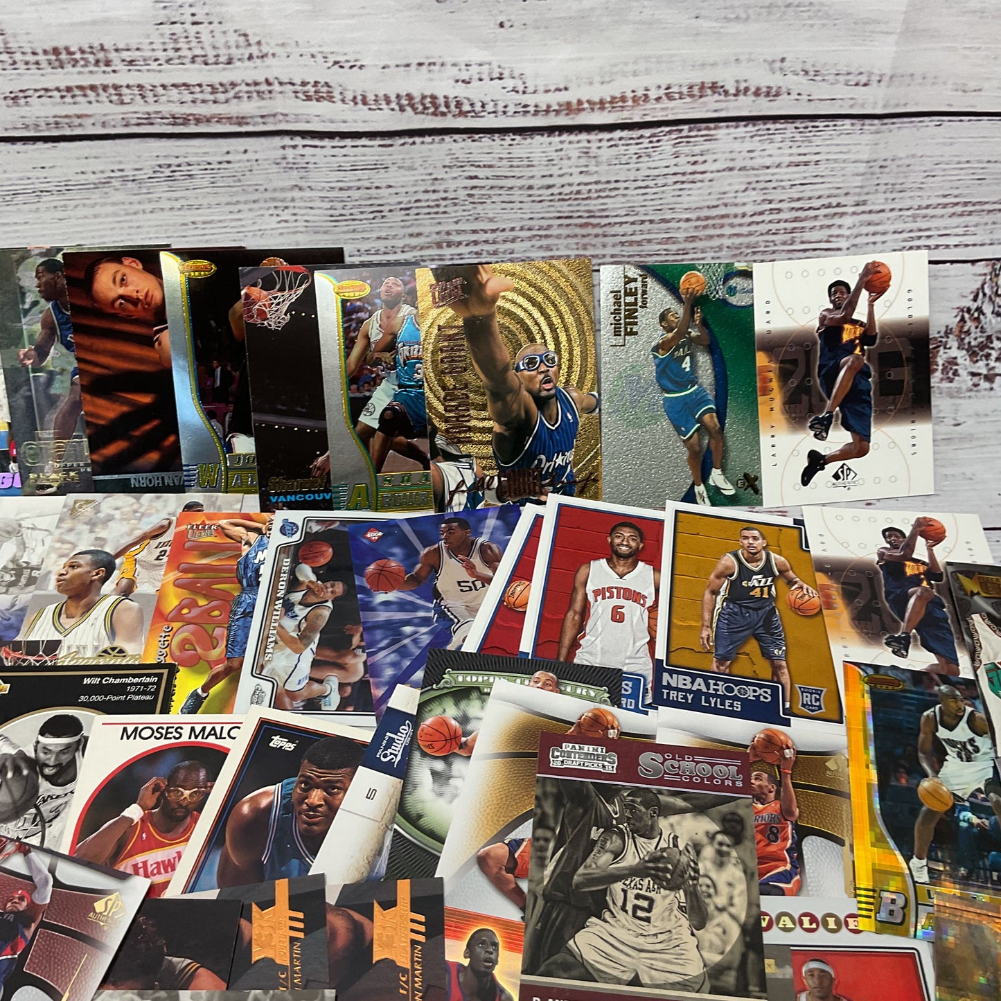 Panini Tops Upperdeck Fleer Basketball Metallic Holographic Rookie Card Lot 100