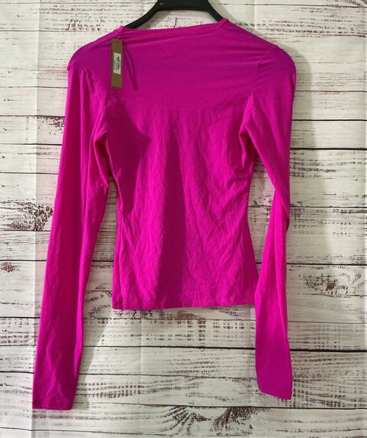 NWT Women's Skims Long Sleeve T shirt top in Fuchsia Size M