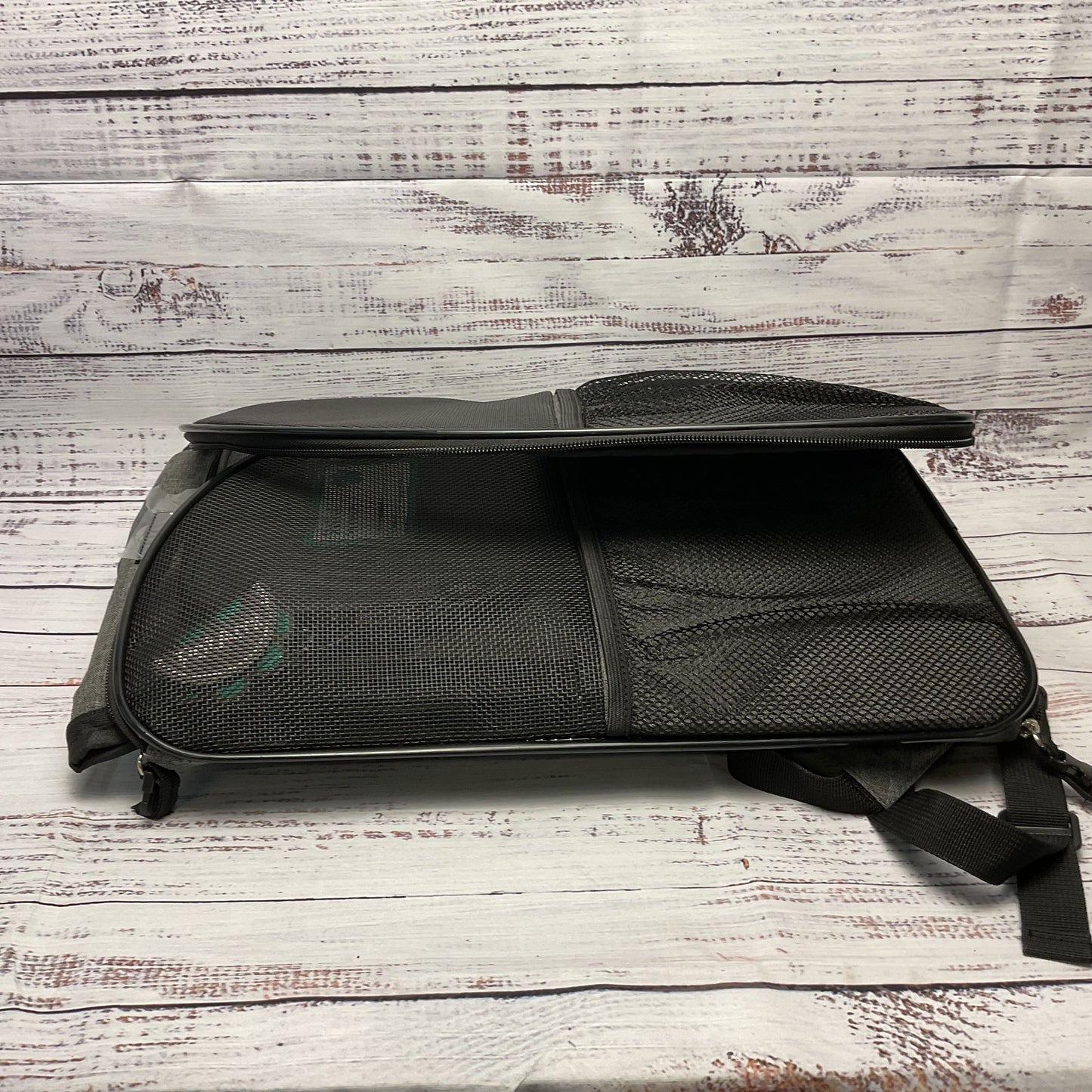 PetAmi Gray Black Soft Bottom Collapsible Pet Carrier Backpacks New