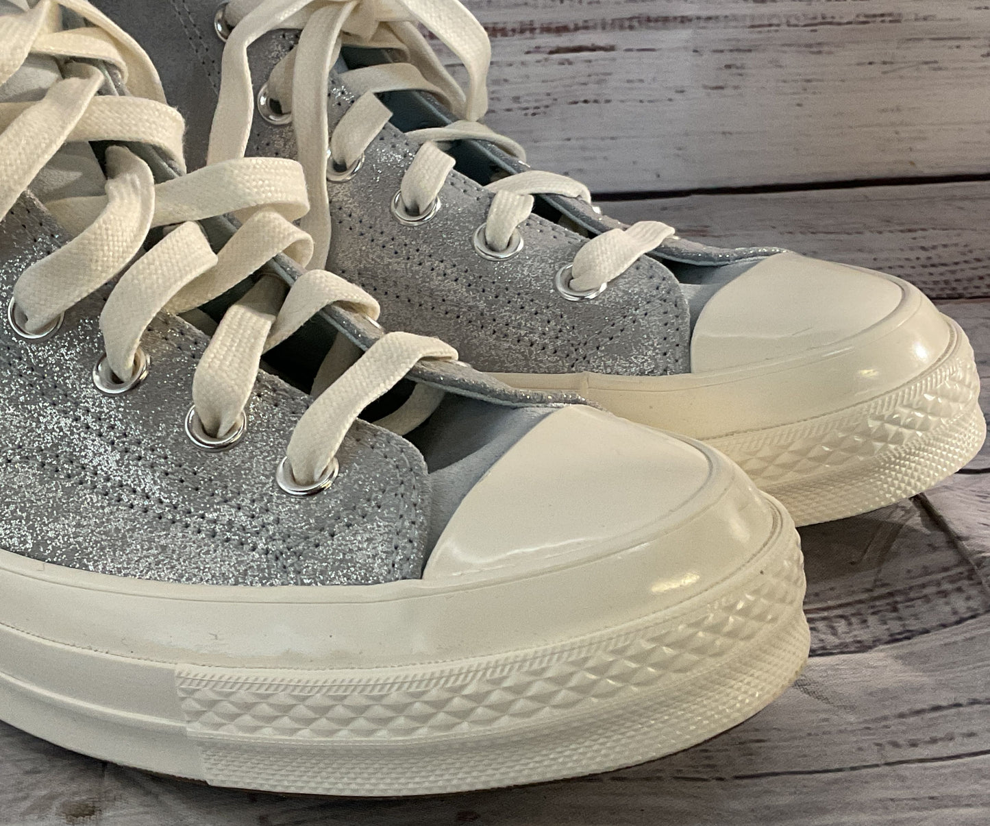 Converse Chuck Taylor All Star 70 Metallic High Top Sneaker Silver 9.5