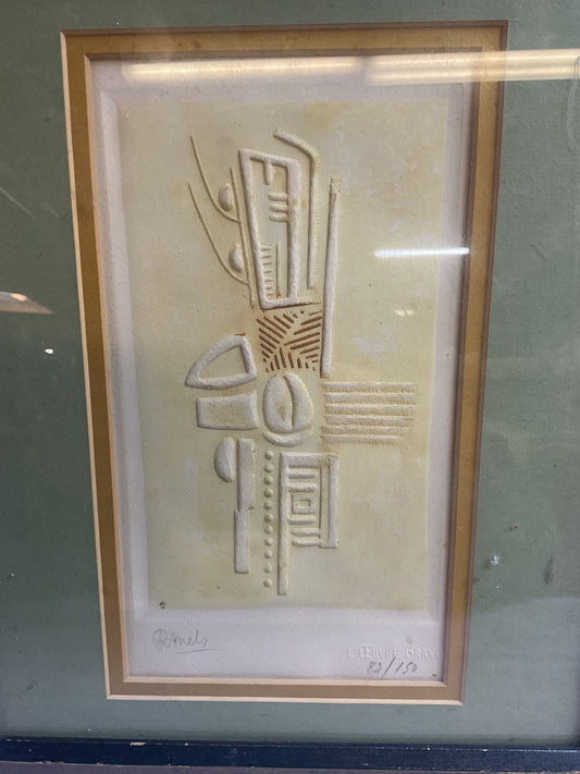 L'Empire Greves Limited Etching by Rene Mels Signed. Framed