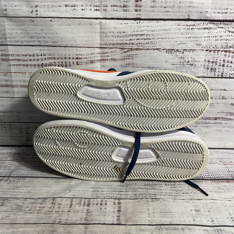 Nike SB Adversary Navy Blue/Orange Canvas Sneaker Men's Size 10 Shoe